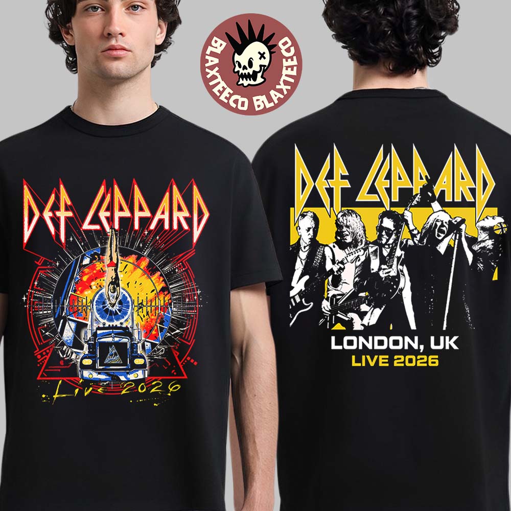 Def Leppard Live 2026 Tour UK And EU Merch London UK Event T-Shirt