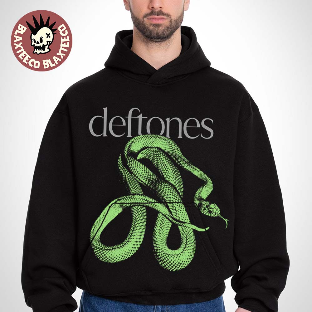 Deftones Australia And New Zealand Tour 2026 Merch Big Snake Hoodie