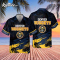 Denver Nuggets Palm Tree Pattern Hawaiian Shirt