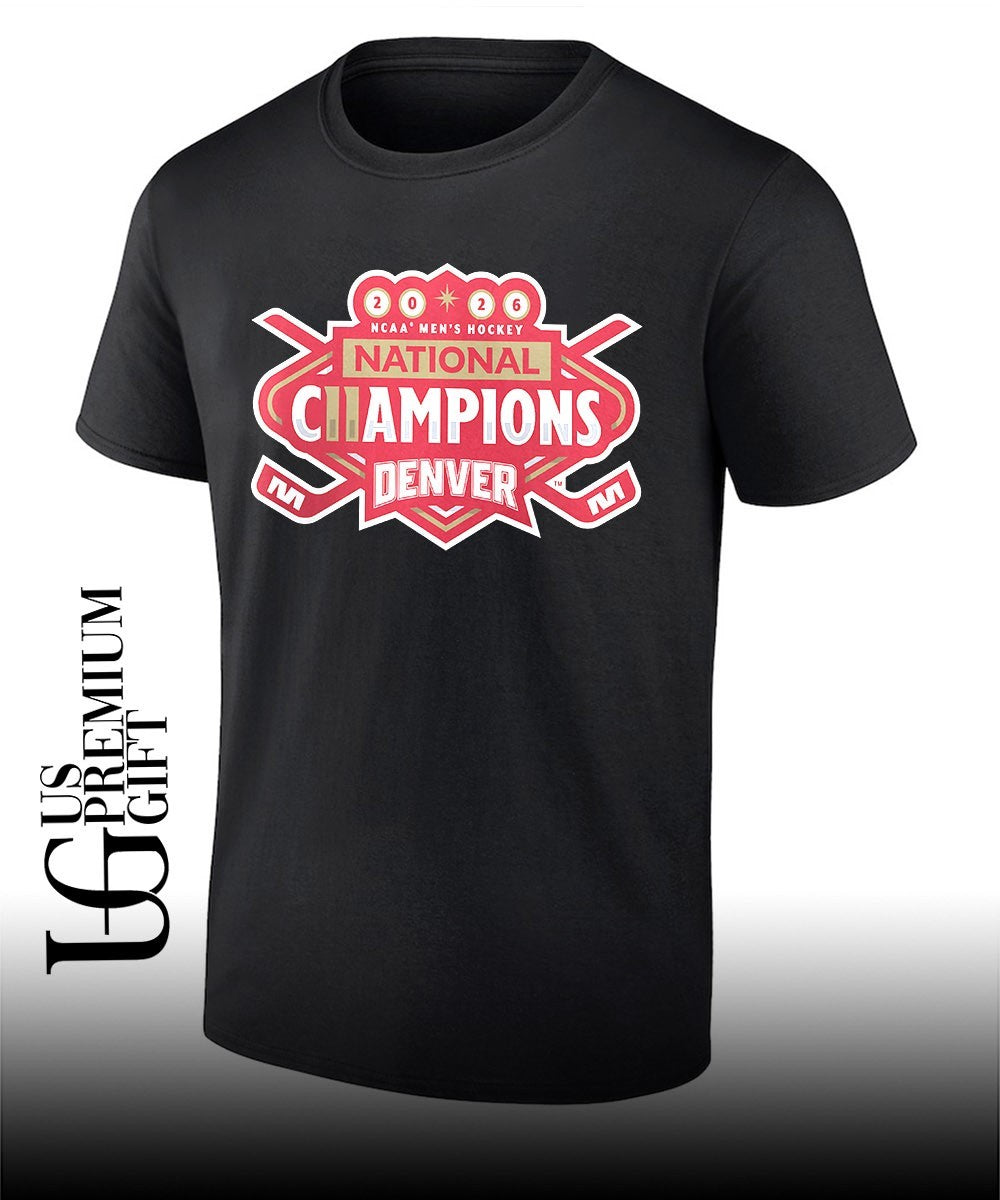 Denver Pioneers 2026 NCAA Frozen Four Men’s Ice Hockey National Champions logo T-shirt