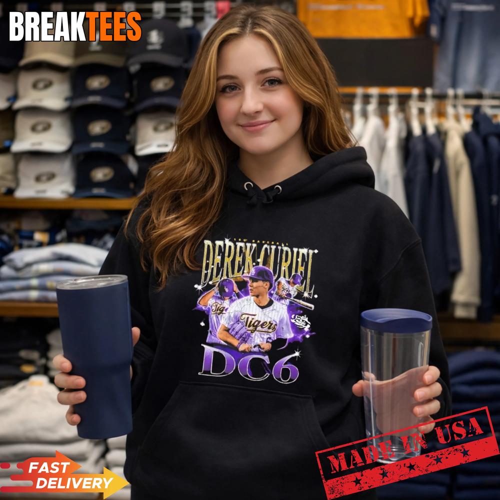 Derek Curiel LSU Tigers DC 6 Baseball Graphic T-Shirt