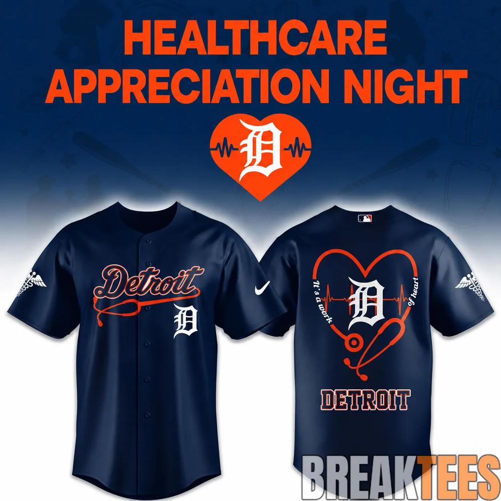 Detroit Tigers Healthcare Appreciation Night x MLB Game 2026 Baseball Jersey