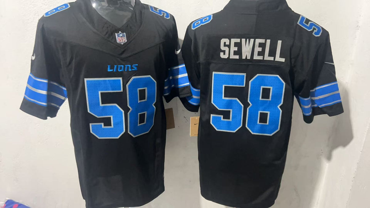 Detroit Lions #58 Penei Sewell Style 2