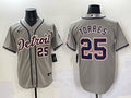 Detroit Tigers #25 Gleyber Torres Tigers Adult Style 3