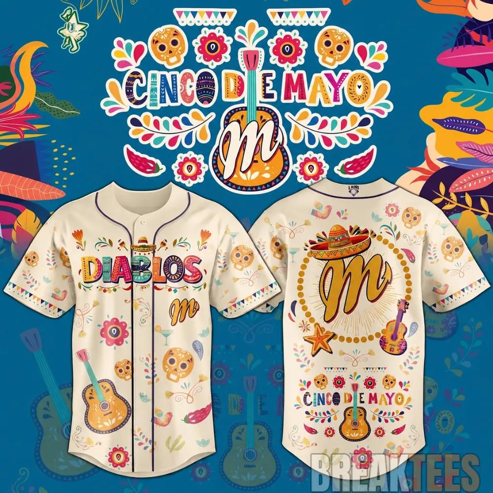 Diablos Special Cinco de Mayo Baseball Jersey 2026