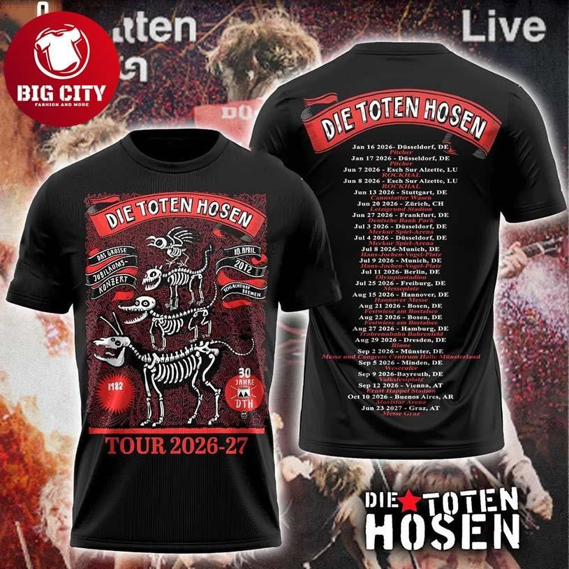 Die Toten Hosen Tour 2026 Two Sided Shirt