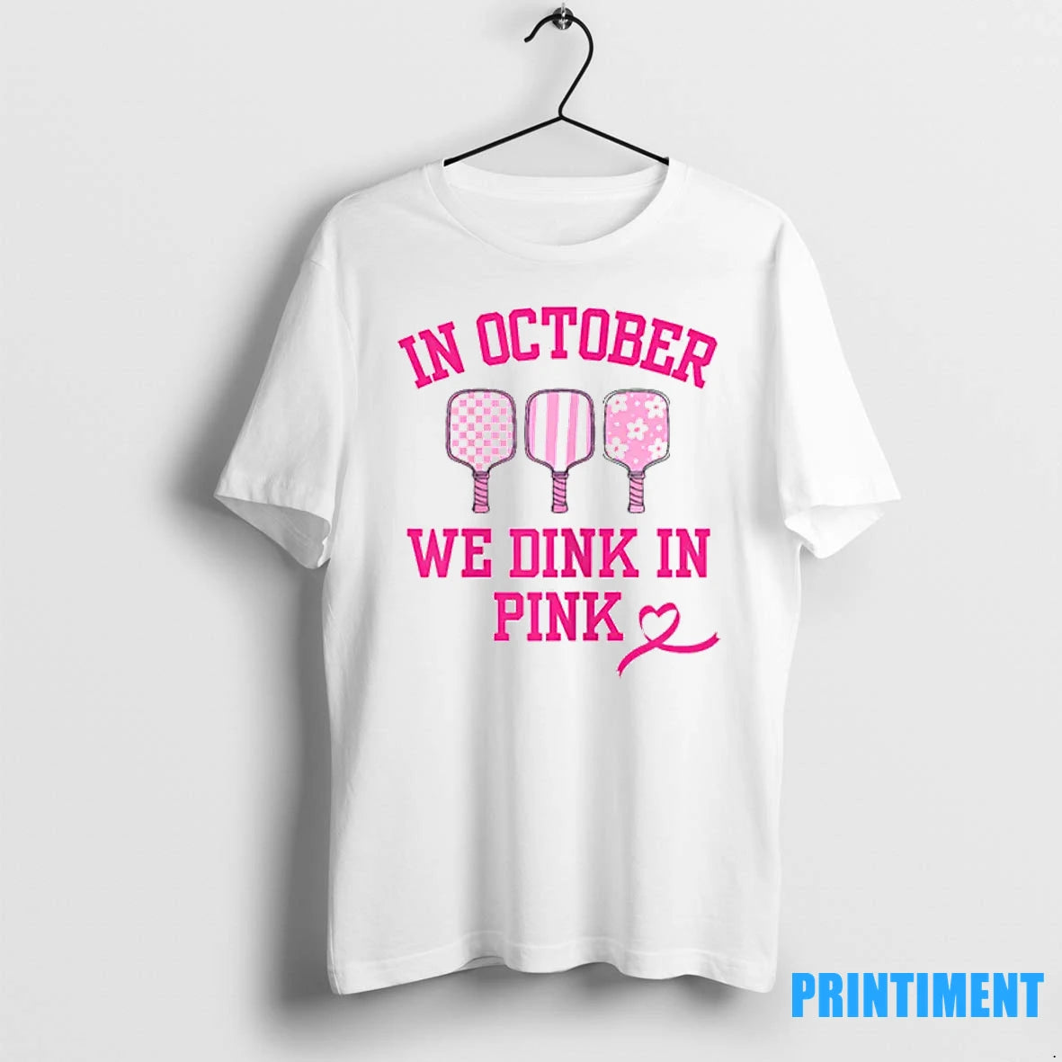 Dink In Pink Ribbon Show Support On The Pickleball Court Tshirts Sweater