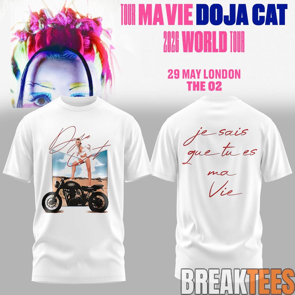Doja Cat Ma Vie World Tour 2026 T-Shirt
