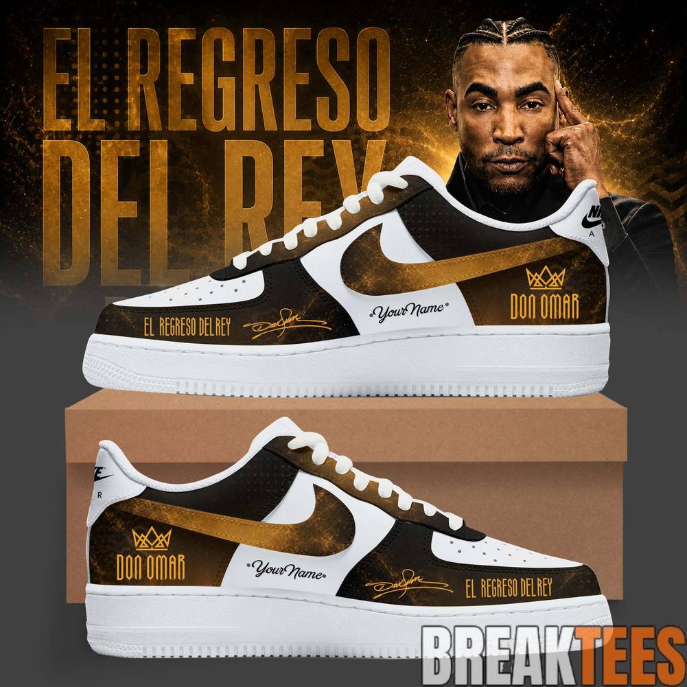 Don Omar El Regreso Del Rey World Tour 2026 Custom Air Force 1 Sneaker