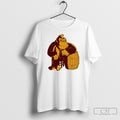 Donkey Kong Gorilla Sitting On A Barrel Video Game Shirt Tee