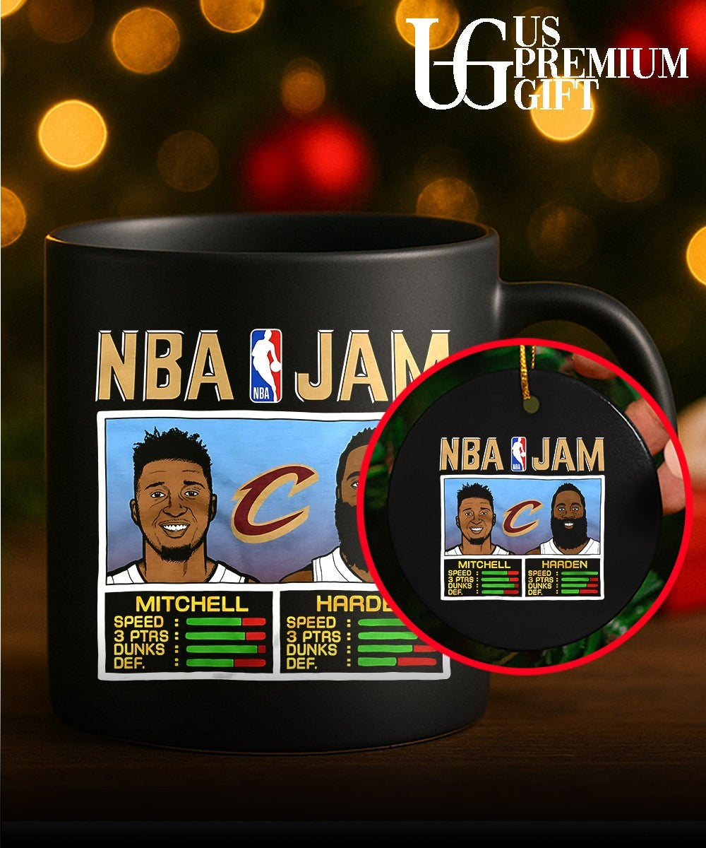 Donovan Mitchell and James Harden Cleveland Cavaliers NBA Jam shirt
