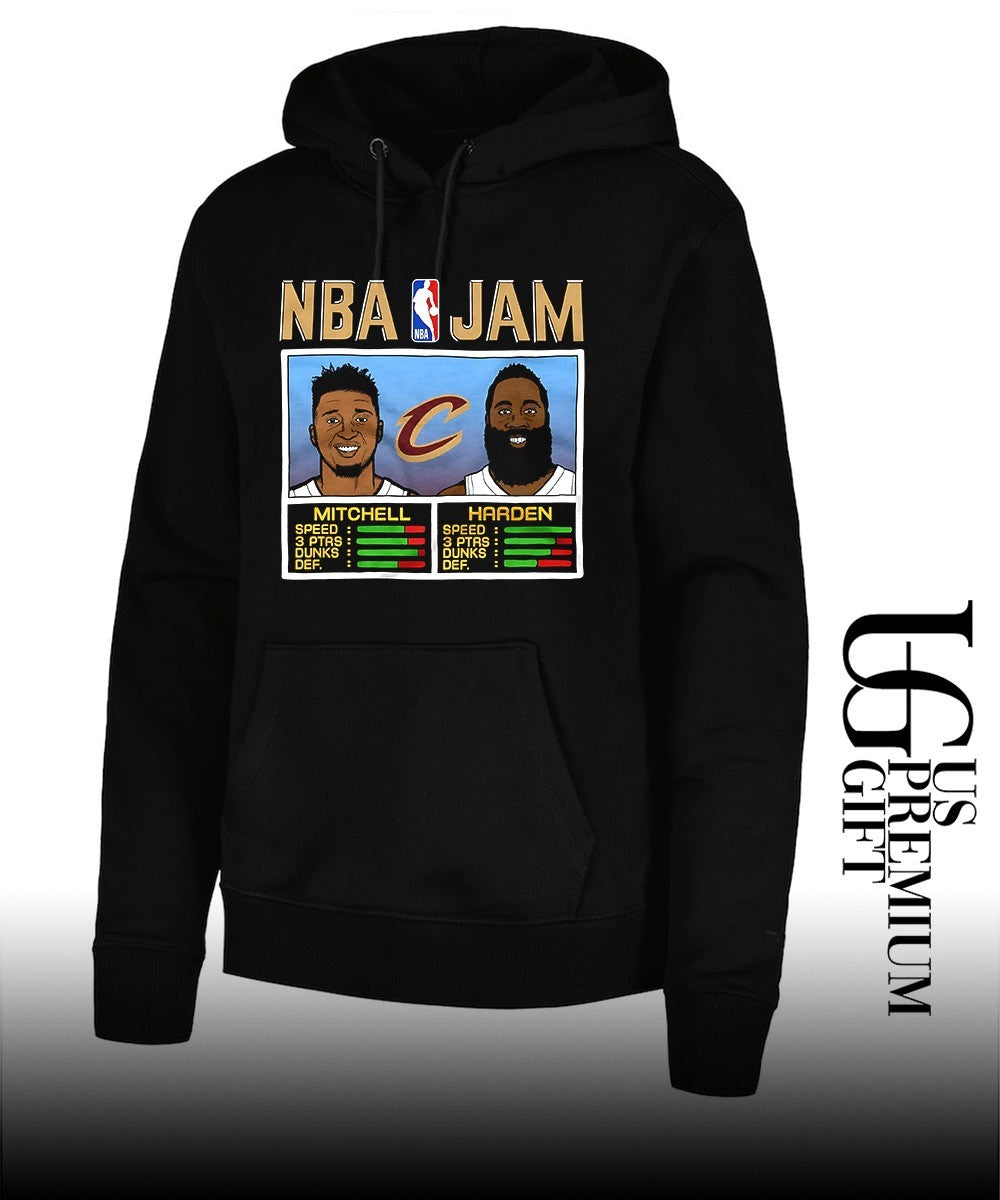 Donovan Mitchell and James Harden Cleveland Cavaliers NBA Jam shirt