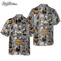 Doodle Pattern Happy Halloween Hawaiian Shirt