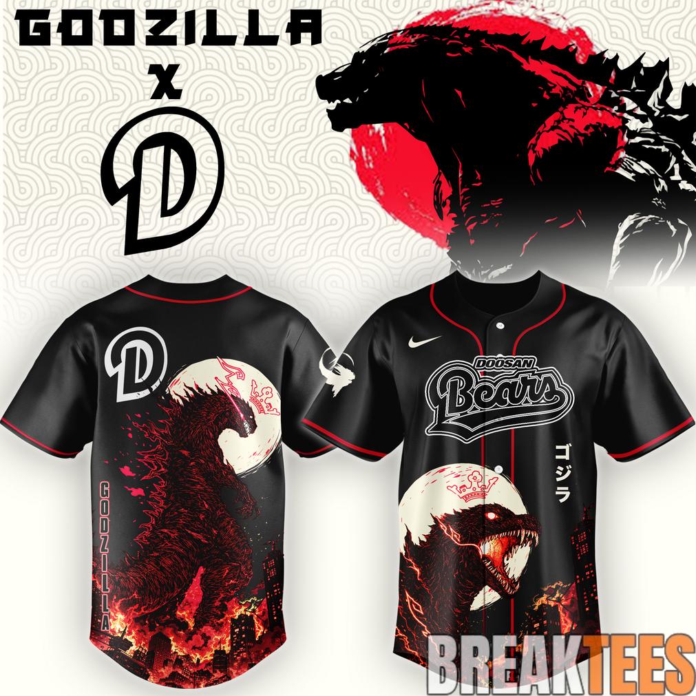 Doosan Bears x Godzilla Minus Zero Baseball Jersey