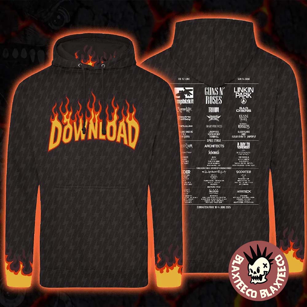 Download XXIII Festival 2026 Merch At Donington Park UK From 10 To 14 June 2026 Flame Line-Up Hoodie