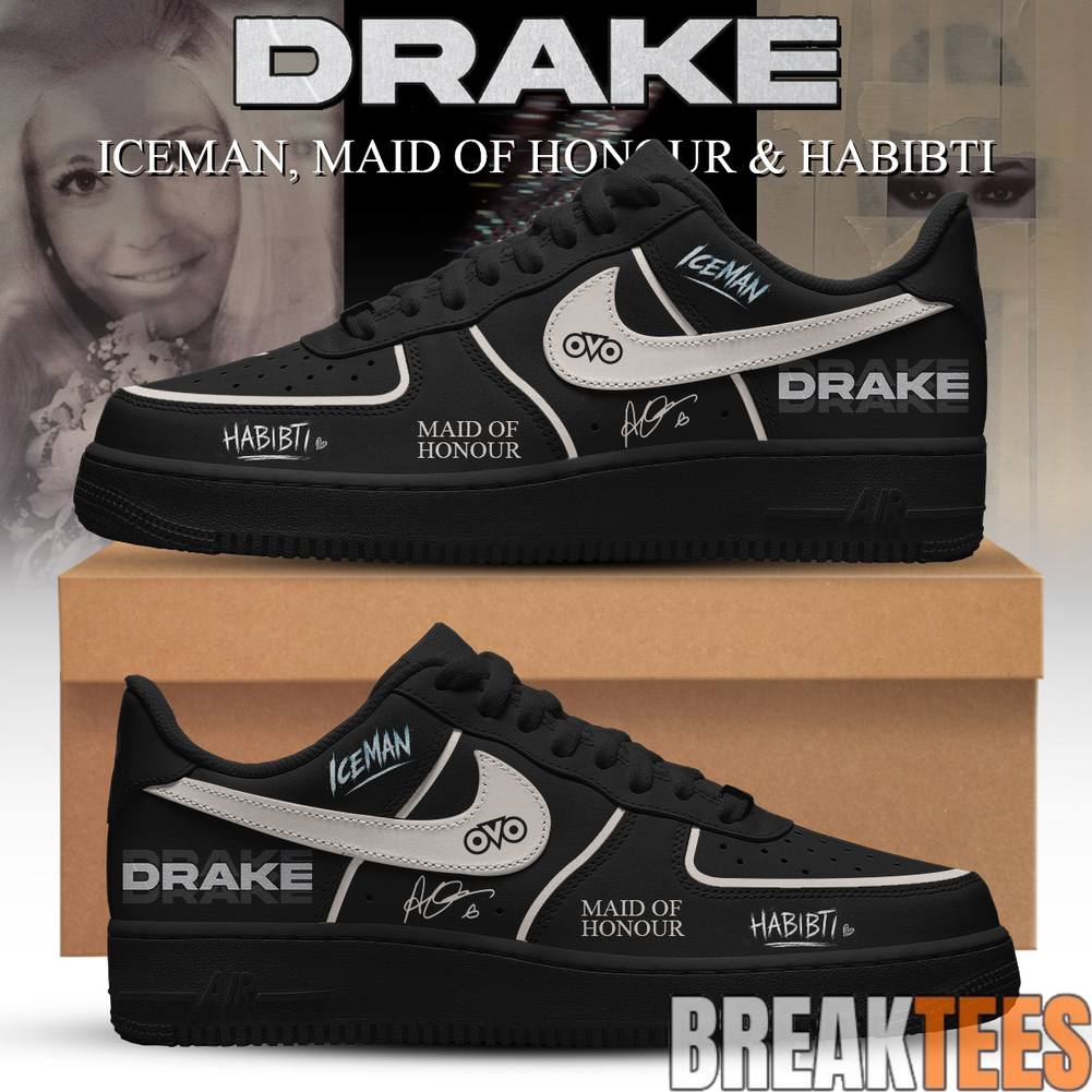Drake Iceman Maid of Honour & Habibti Black Air Force 1