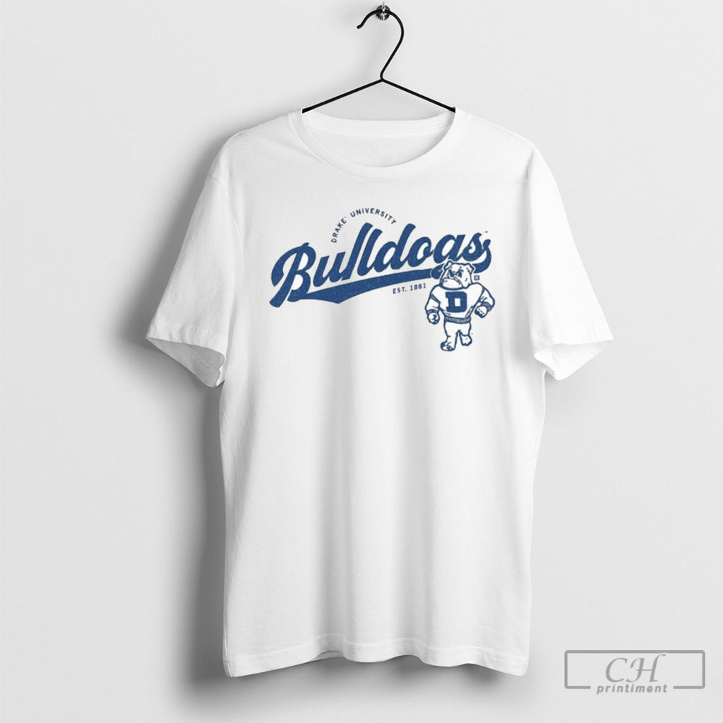Drake University Bulldogs Script Logo Shirt Tee