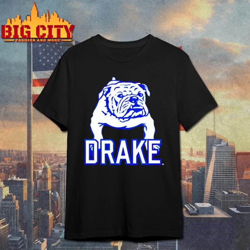 Drake University Vault Bulldog Hooded shirt