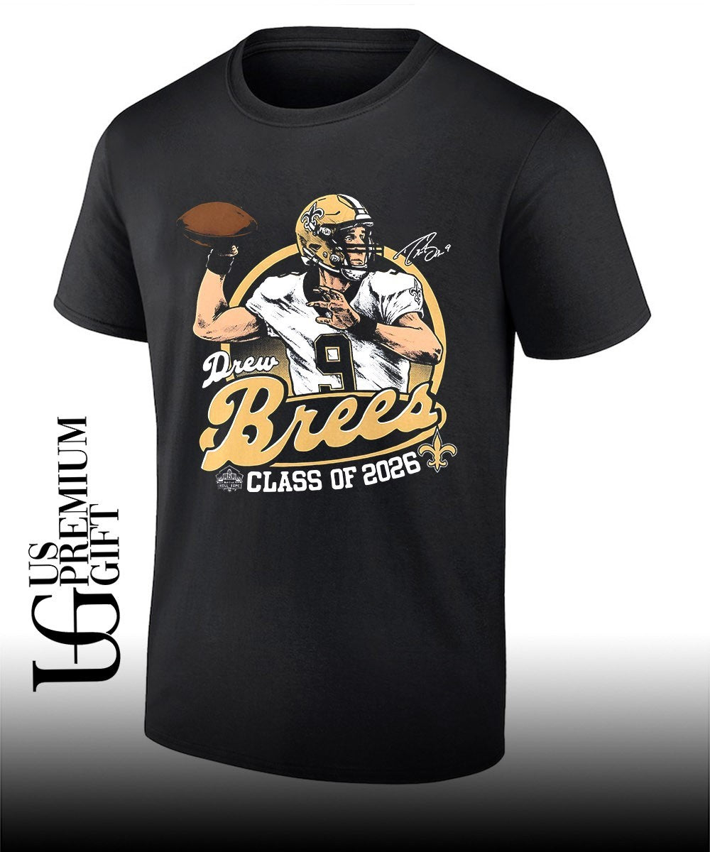 Drew Brees Class of 2026 Purdue Boilermakers Football Hall of Fame shirt