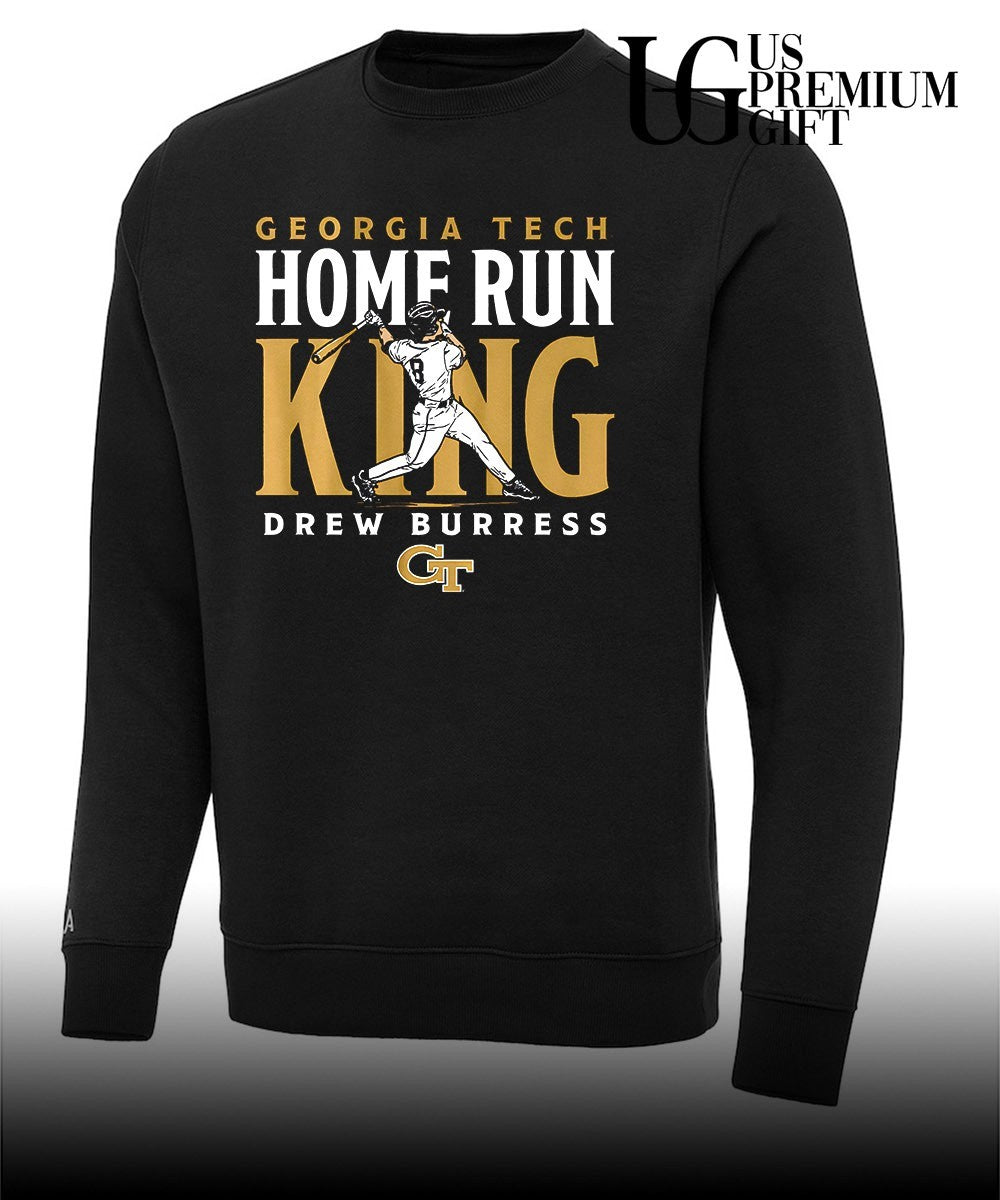 Drew Burress Home Run King Georgia Tech Yellow Jackets baseball shirt