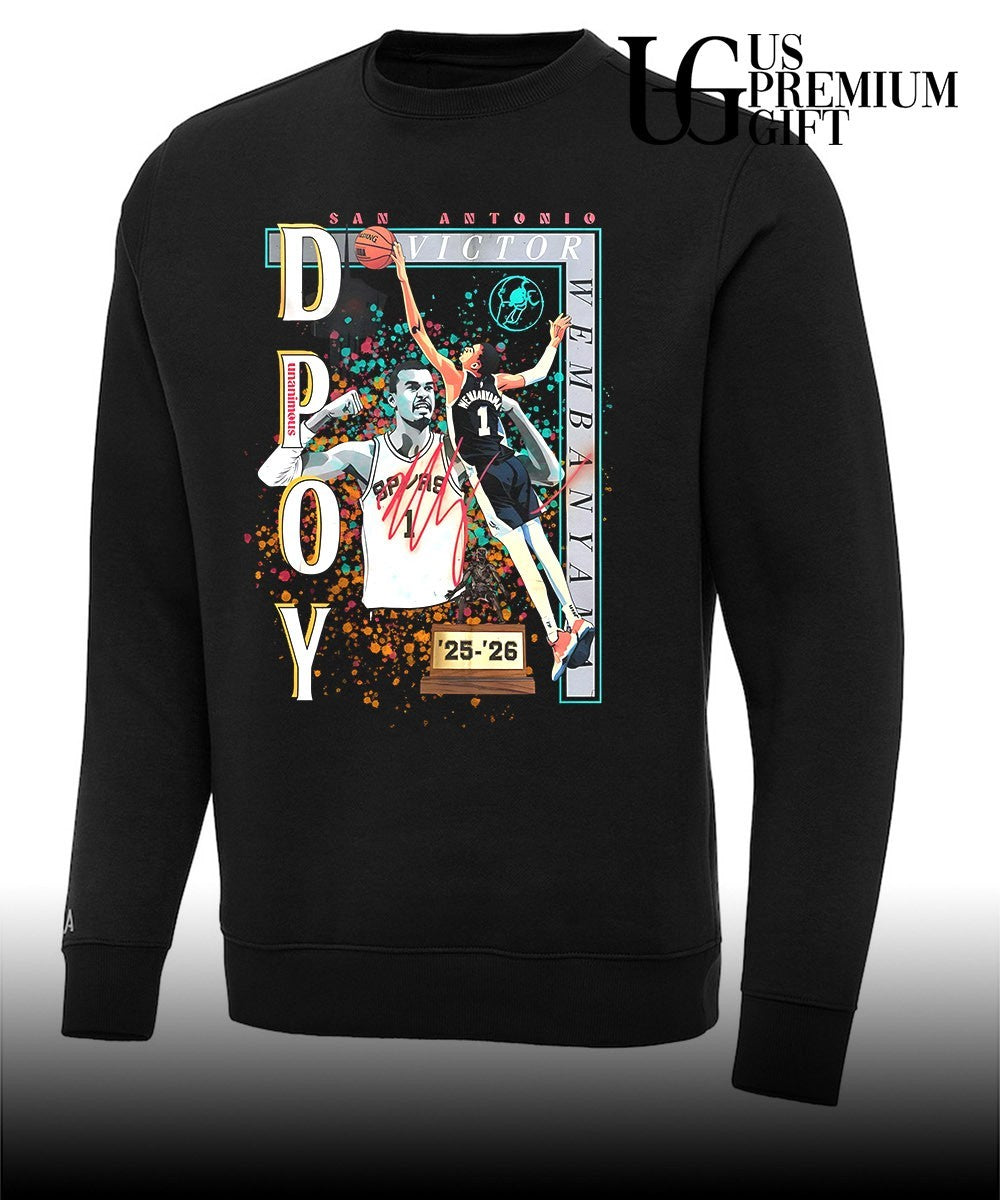 Droy Victor Wembanyama San Antonio Spurs NBA 2025-2026 signature shirt