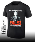 Dwight Schrute The Office all you need is love FALSE the four basic human necessities shirt