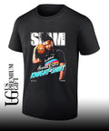 Dylan Harper rocking the Steph Castle Slam cover shirt