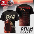 Dylan Scott Till I Can’t I Will 2026 Tour Two Sided Shirt