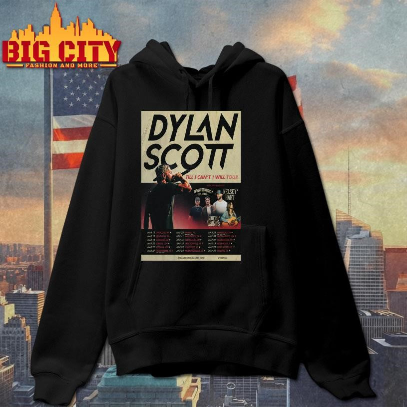 Dylan Scott Till I Can’t I Will Tour 2026 Poster Shirt