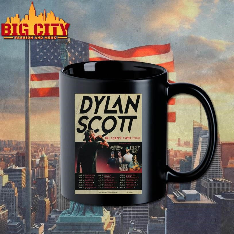 Dylan Scott Till I Can’t I Will Tour 2026 Poster Shirt