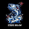 Dynamic Bowfishing Strike Art