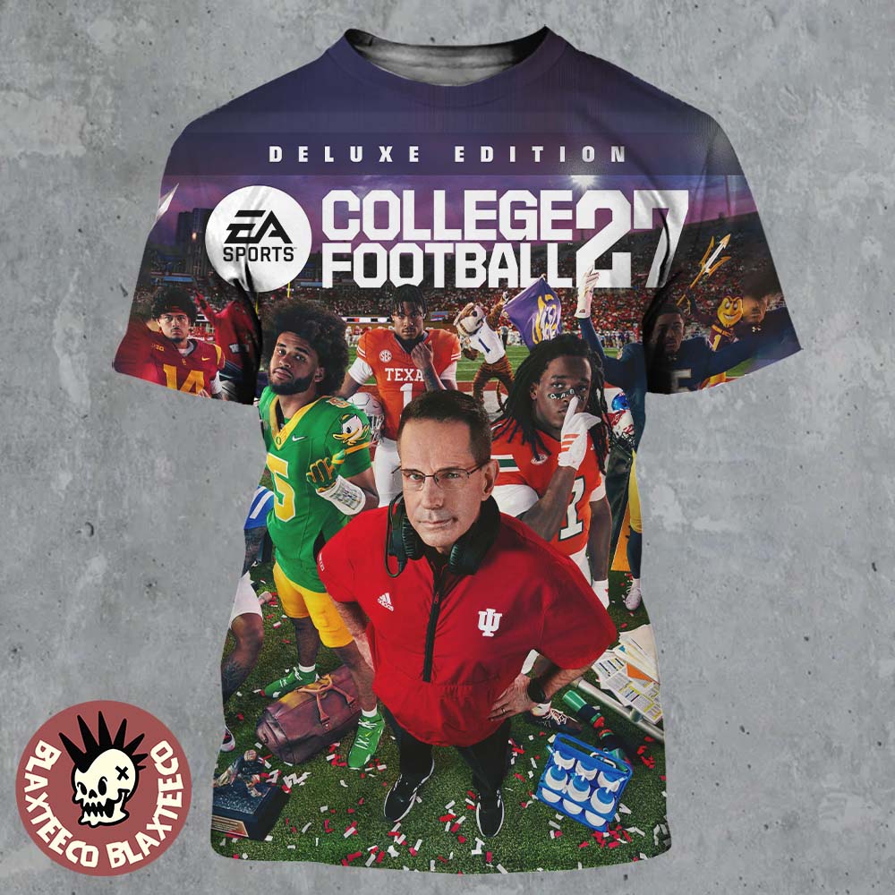 EA Sports College Football 27 Deluxe Edition Cover Athletes All Over Print Shirt