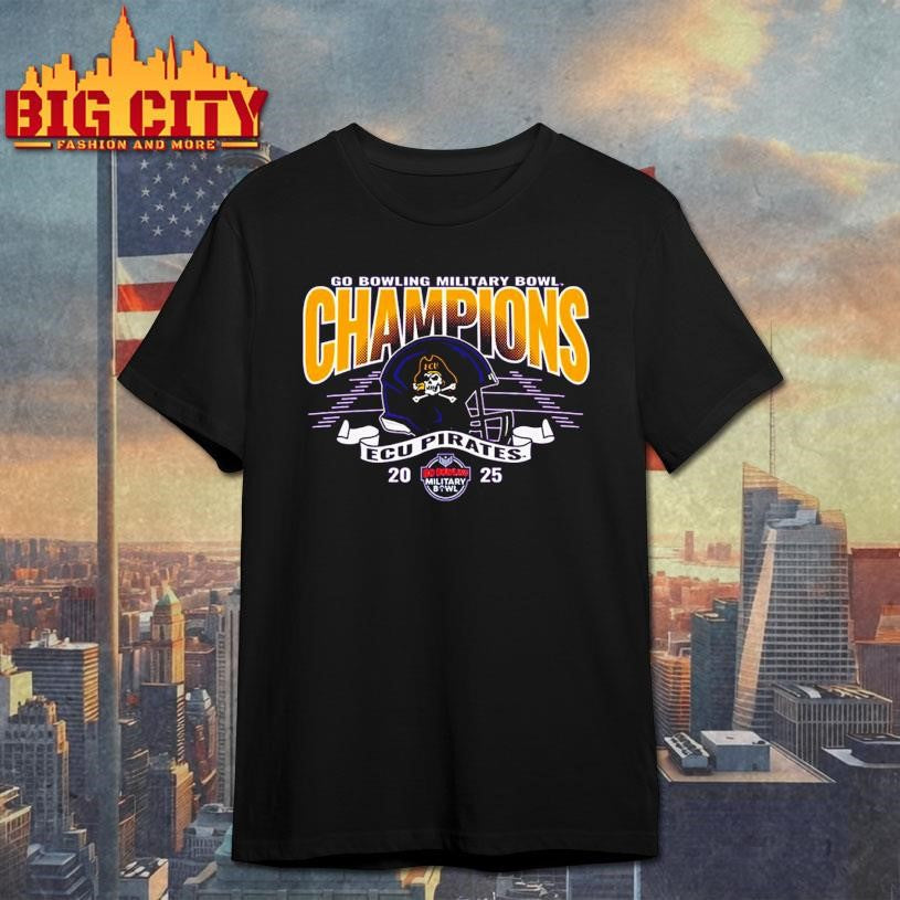 ECU Pirates Go bowling military bowl champions 2025 shirt