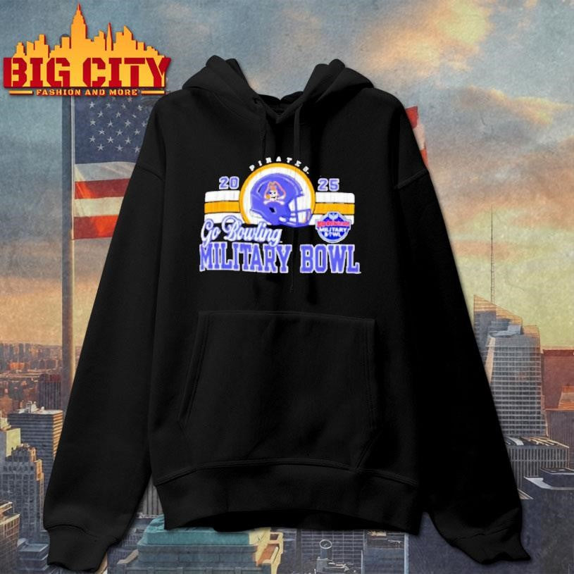 East Carolina Ecu Football 2025 Military Bowl Go Bowling Shirt