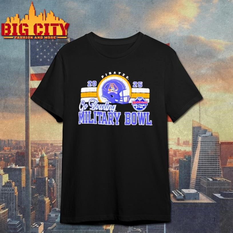 East Carolina Ecu Football 2025 Military Bowl Go Bowling Shirt