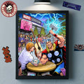 Ed Sheeran The Loop Tour 2026 Docklands Australia Venue Poster At Marvel Stadium On February 26 27 And 28 2026 Ed Arm wrestles Thor Marvel Comics Style Art Poster Canvas