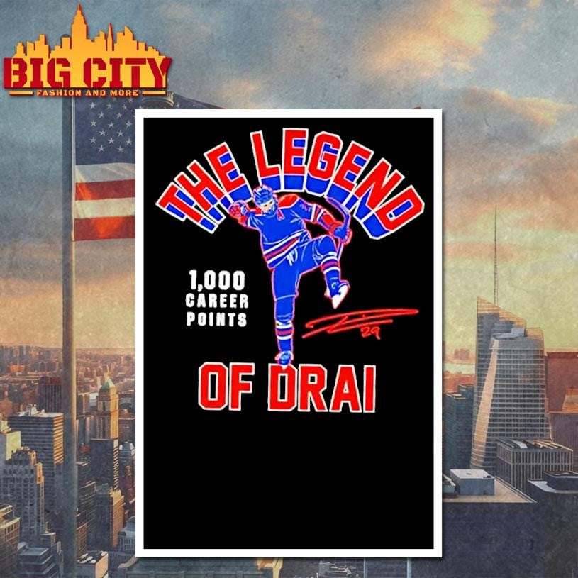 Edmonton Oilers The Legend Of Leon Draisaitl 1000 Points Youth Signature Shirt