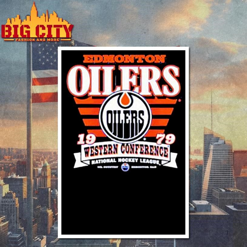 Edmonton Oilers Western Conference National Hockey League 1979 logo shirt
