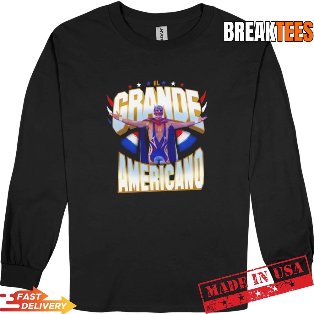El Grande Americano WWE Stars and Stripes t-shirt