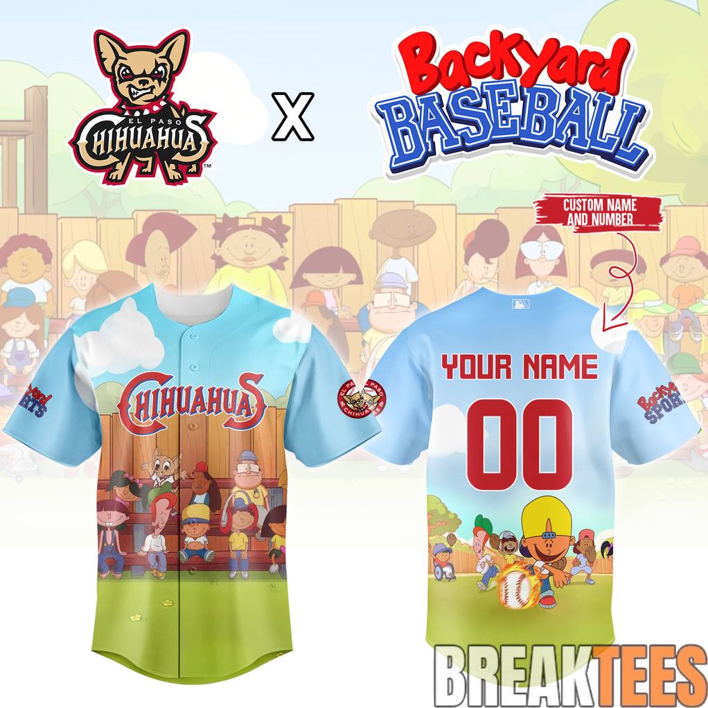 El Paso Chihuahuas x Backyard Baseball Custom Jersey