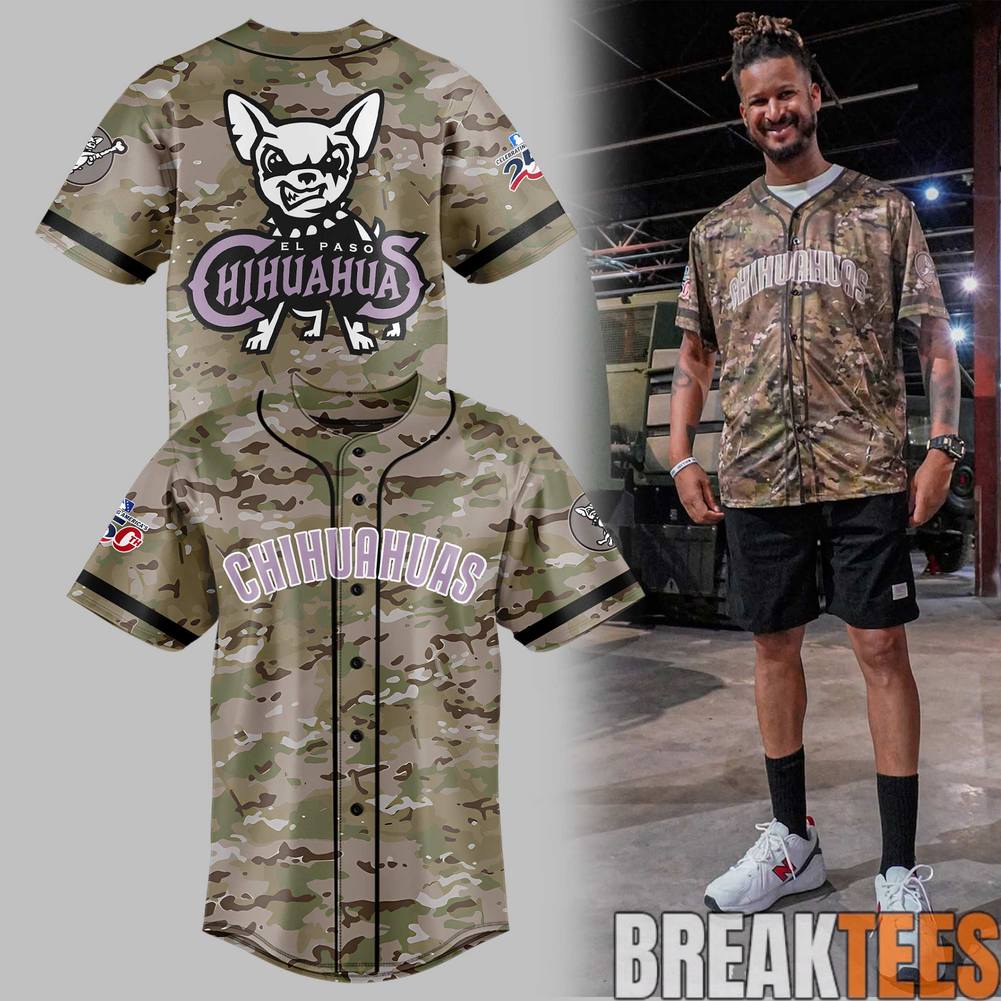 El Paso Chihuahuas x Military Appreciation Night Camo Jersey