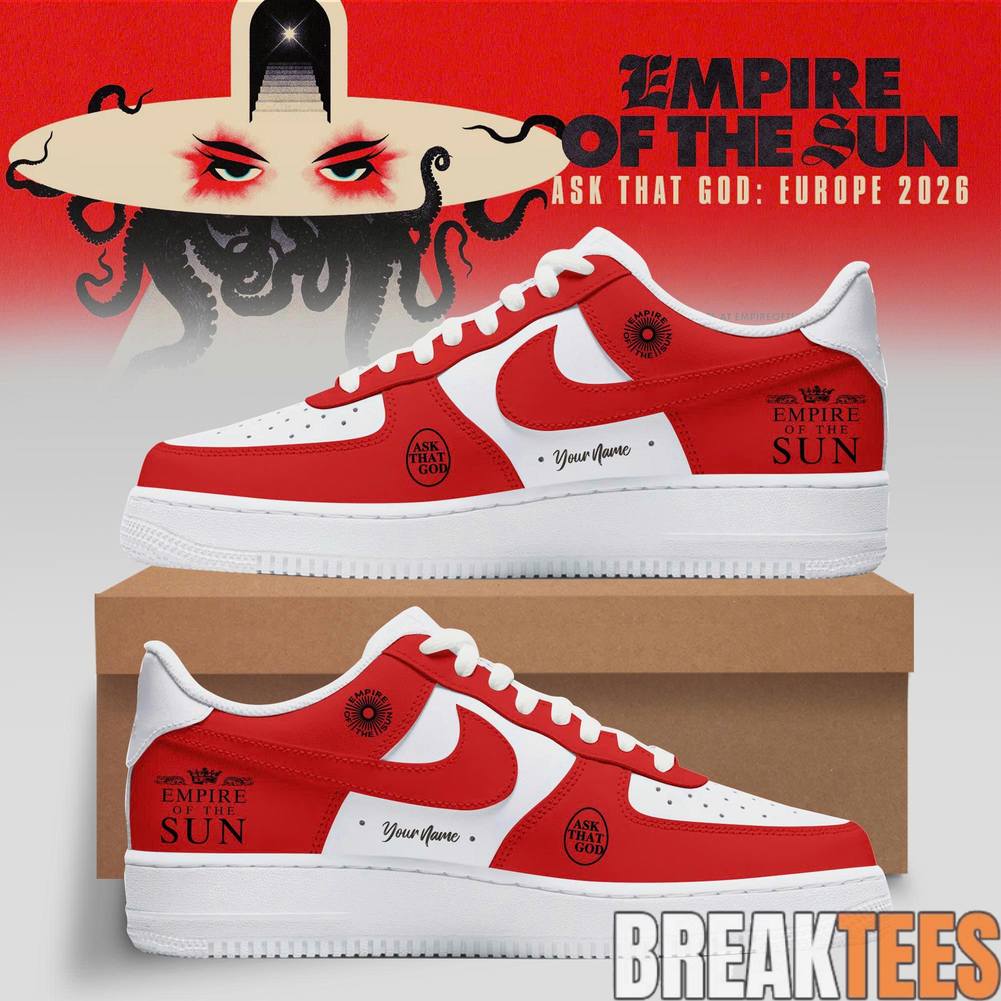 Empire Of The Sun Ask The God Tour 2026 Custom Air Force 1 Sneaker
