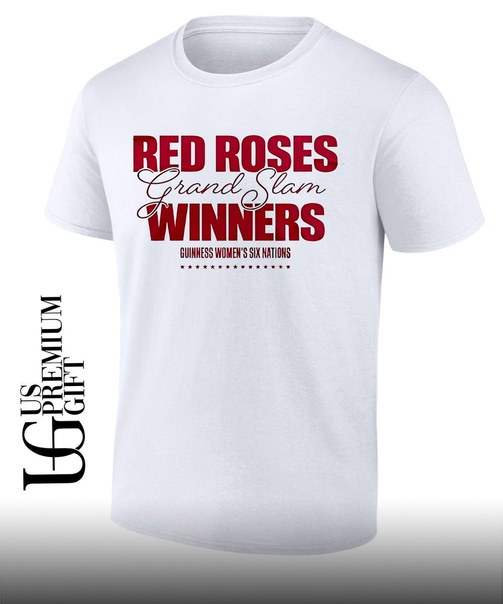 England Red Roses 2026 Guinness Women’s Six Nations Champions shirt