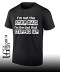 Erik Karlsson wearing I’m not the step Dad shirt