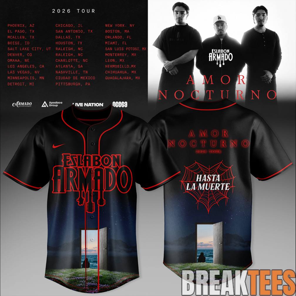 Eslabn Armado Amor Nocturno Tour 2026 Baseball Jersey