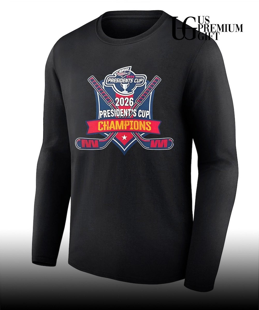 Evansville Thunderbolts President’s Cup Champions Southern Professional Hockey League 2026 shirt
