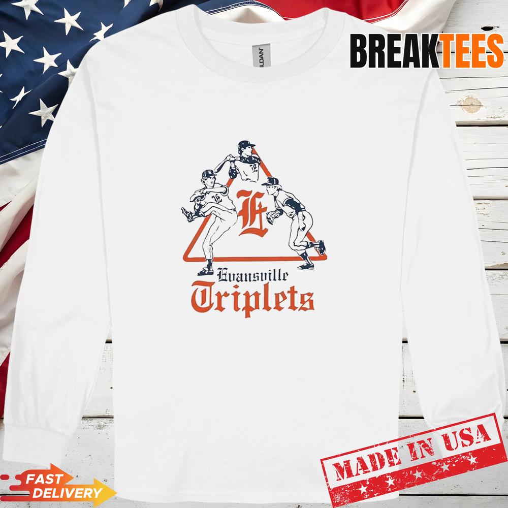Evansville Triplets Baseball team T-Shirt