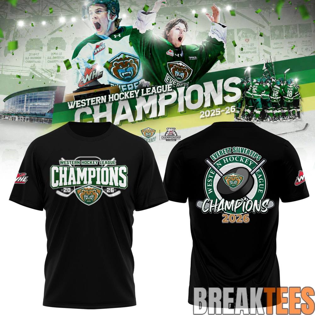 Everett Silvertips 2026 WHL Champions Shirt