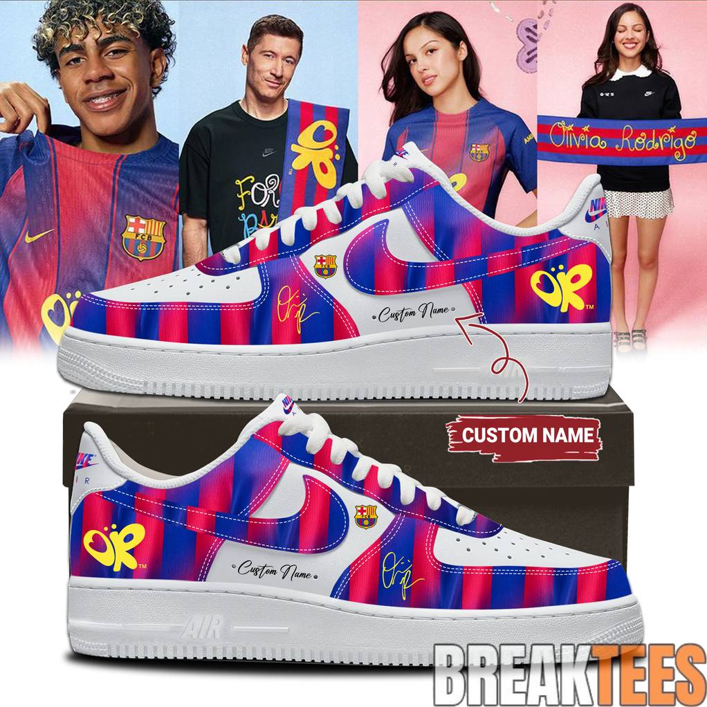 FC Barcelona x Olivia Rodrigo Signature Custom Air Force 1