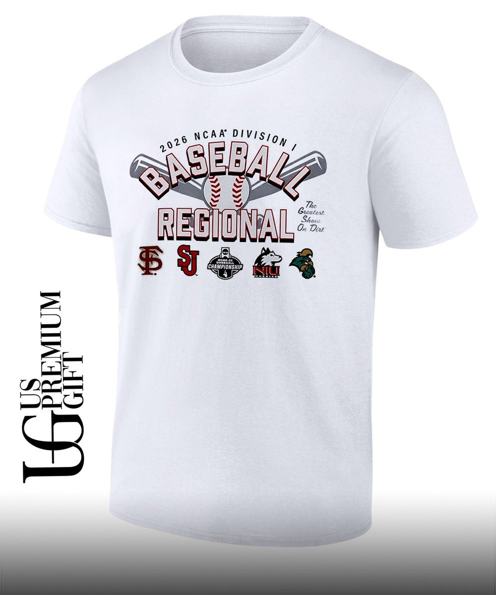 FSU and St. John’s University and Northern Illinois University and Coastal Carolina Chanticleers Baseball Regional Division I NCAA 2026 shirt